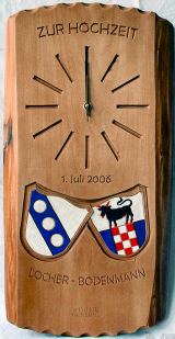 Uhr mit Wappen